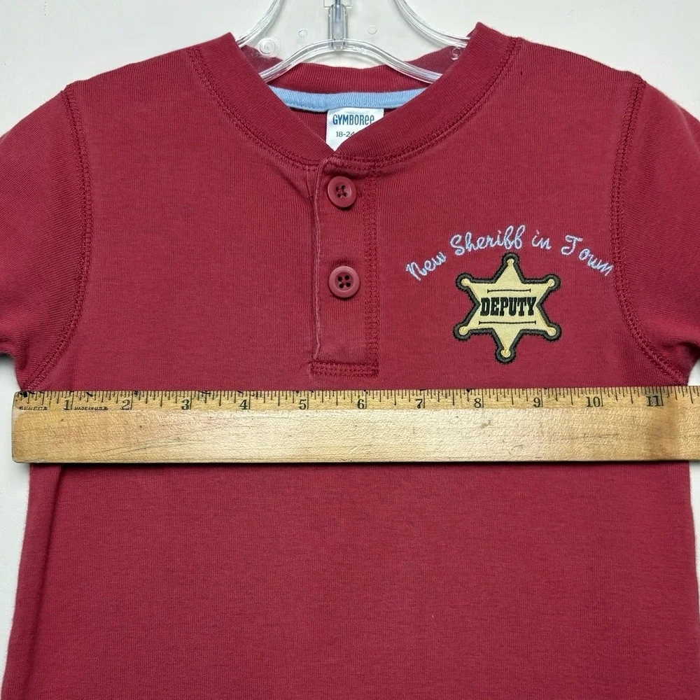 Vtg Gymboree Summer Rodeo Sheriff Deputy Giddy Up Romper 18-24 Months VHTF 2006